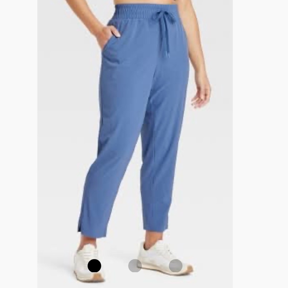 Women's Active Light High-Rise Taper Pants - All In Motion™ Blue